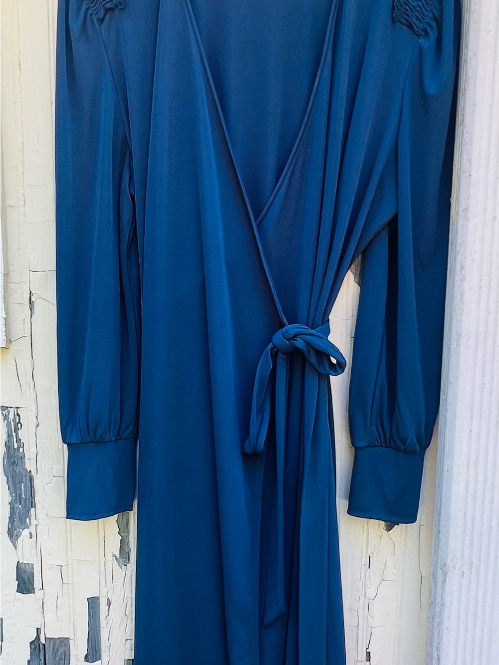 Lark & Ro Teal Wrap Robe